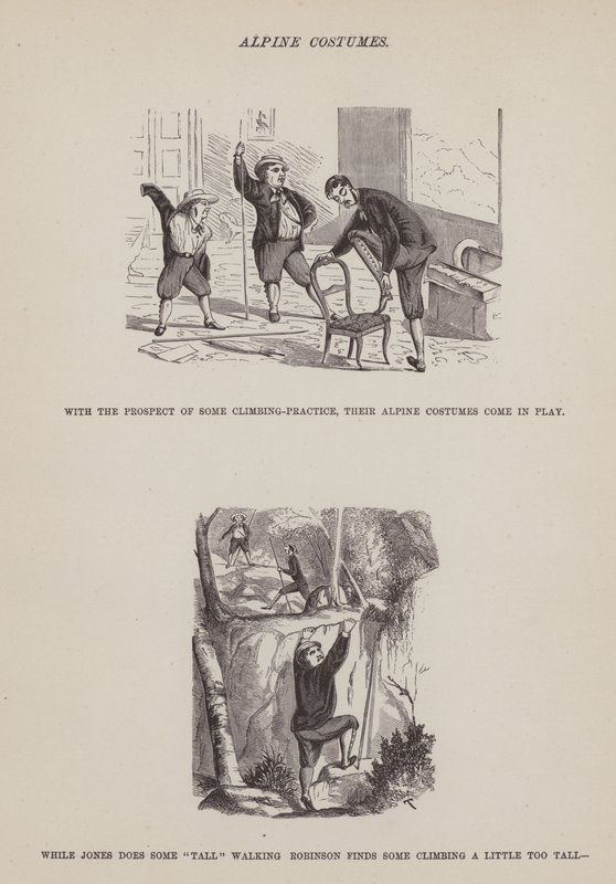 Oldal a Brown, Jones és Robinson urak amerikai körútjából (metszet) alkotó: Richard Doyle