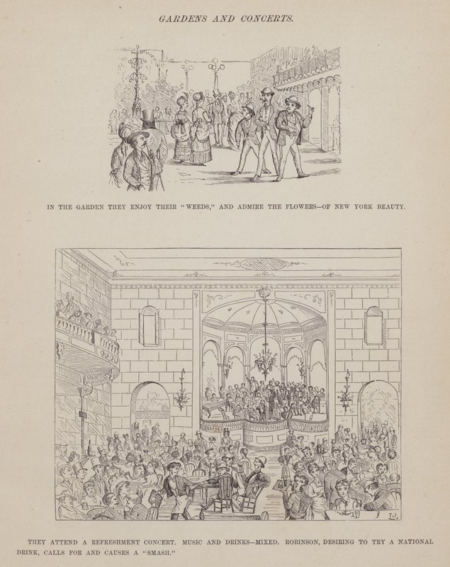 Oldal a Brown, Jones és Robinson urak amerikai körútjából (metszet) alkotó: Richard Doyle