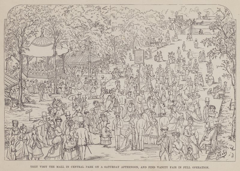 Oldal a Brown, Jones és Robinson urak amerikai körútjából (metszet) alkotó: Richard Doyle