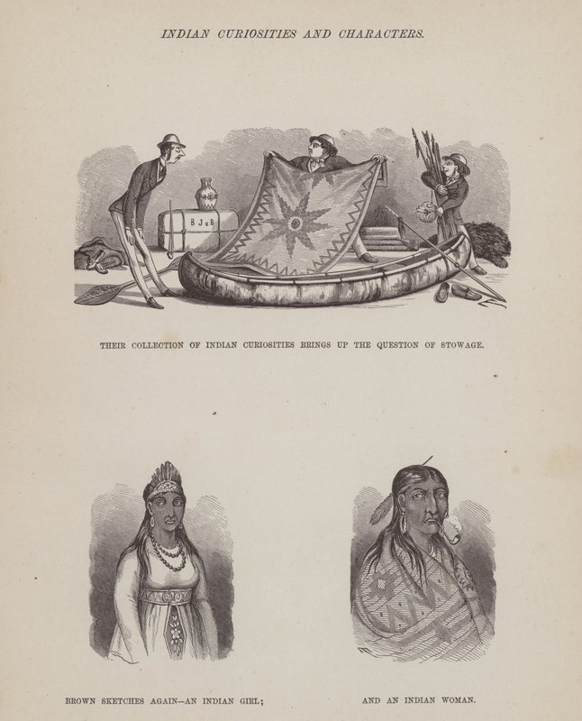 Oldal a Brown, Jones és Robinson urak amerikai körútjából (metszet) alkotó: Richard Doyle