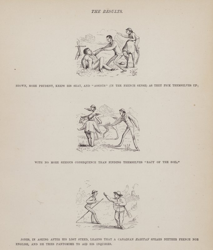Oldal a Brown, Jones és Robinson urak amerikai körútjából (metszet) alkotó: Richard Doyle