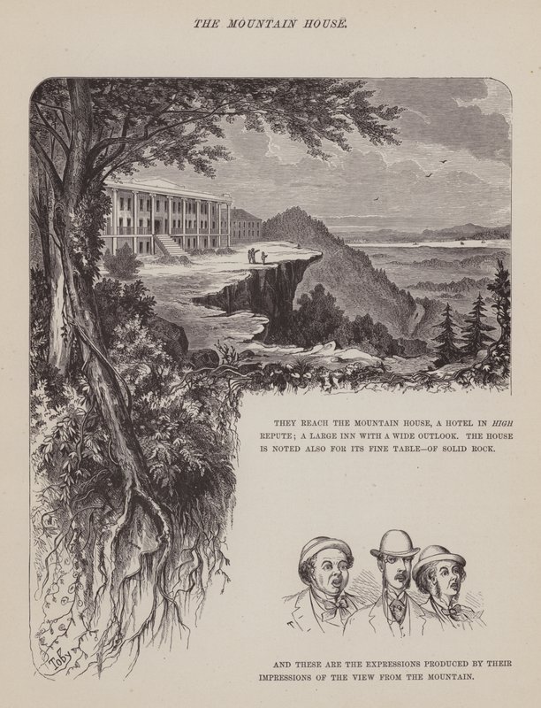 Oldal a Brown, Jones és Robinson urak amerikai körútjából (metszet) alkotó: Richard Doyle