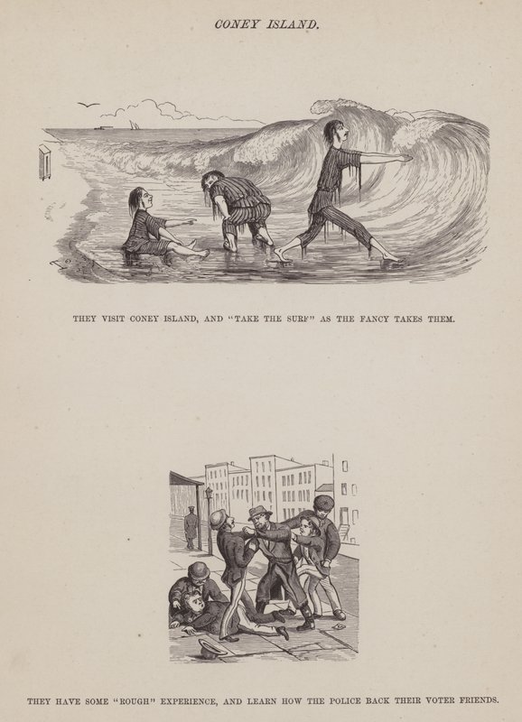 Oldal a Brown, Jones és Robinson urak amerikai körútjából (metszet) alkotó: Richard Doyle