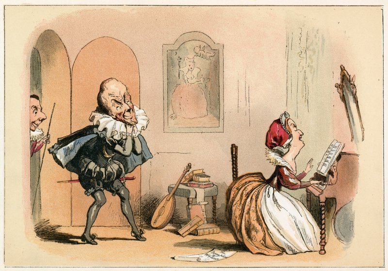 I. Erzsébet királynő és a skót nagykövet alkotó: Richard Doyle
