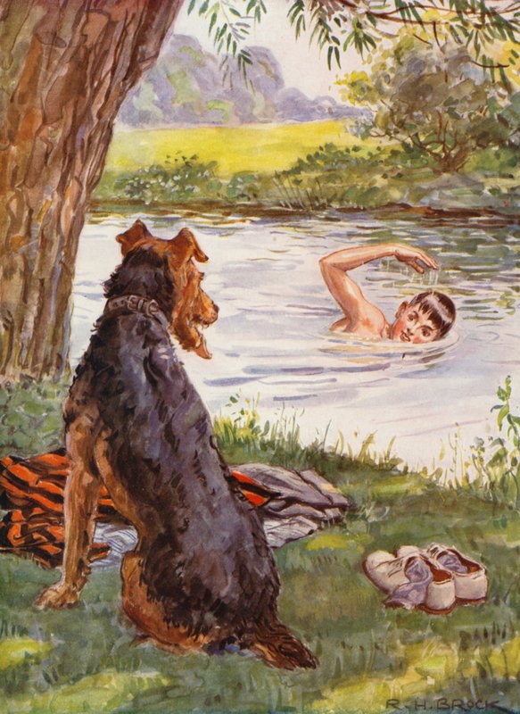 Őrségben (színes litográfia) alkotó: Richard Henry (after) Brock