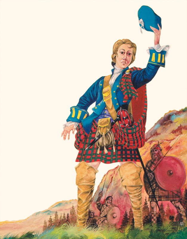 Bonnie Prince Charlie (színes litográfia) alkotó: Richard Hook