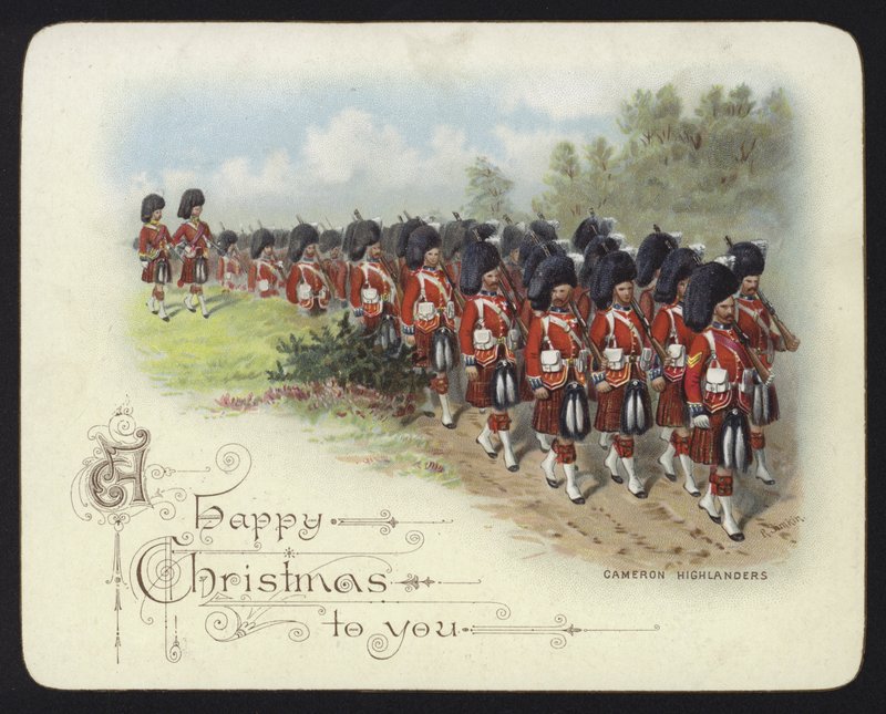 Cameron Highlanders (chromolitho) alkotó: Richard Simkin