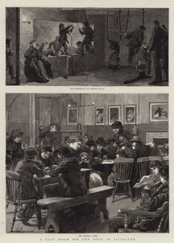 Játszószoba szegényeknek Islingtonban alkotó: Robert Barnes