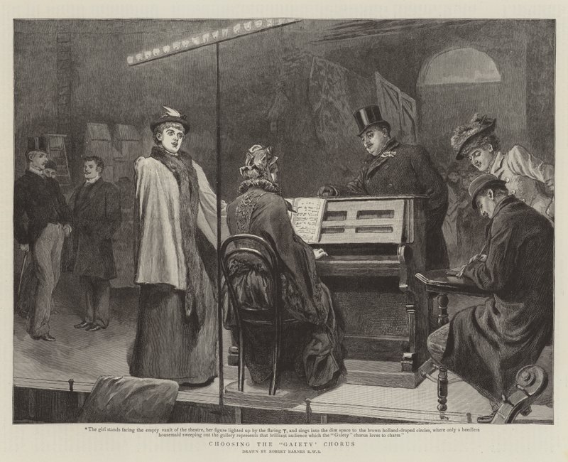 A Gaiety kórus kiválasztása alkotó: Robert Barnes