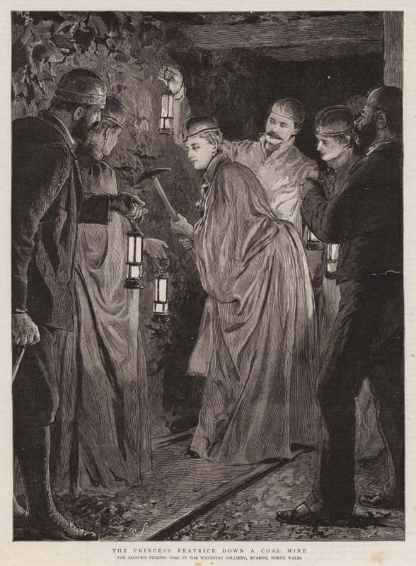 Beatrice hercegnő egy szénbányában alkotó: Robert Barnes