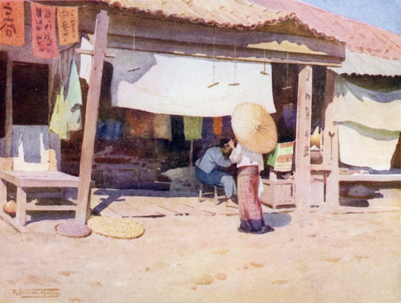 A bazárban, Bhamo alkotó: Robert George Talbot Kelly