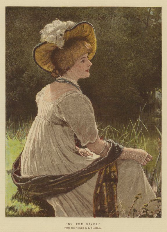 A folyó mellett (chromolitho) alkotó: Robert James Gordon