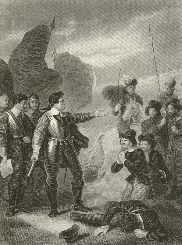 Cromwell elnyomja a lázadást a hadseregben alkotó: Robert Smirke
