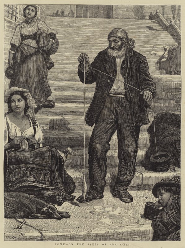 Róma, Ara Coeli lépcsőjén alkotó: Robert Walker Macbeth