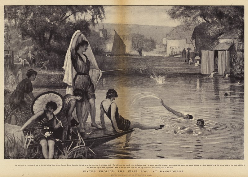 Water Frolics, a Pangbourne-i duzzasztómedence alkotó: Robert Walker Macbeth