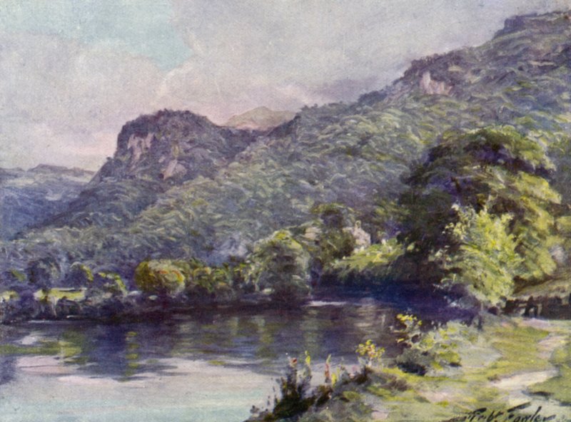 Church Pool, Bettws-y-Coed (színes litográfia) alkotó: Robert (after) Fowler