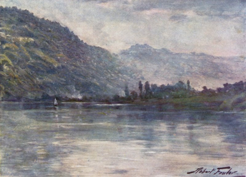 Reggeli köd, Trefriw közelében (színes litó) alkotó: Robert (after) Fowler
