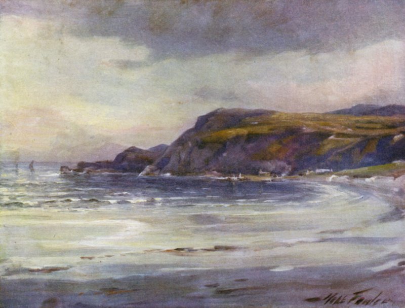 Nyári este, Anglesey Coast (színes litho) alkotó: Robert (after) Fowler