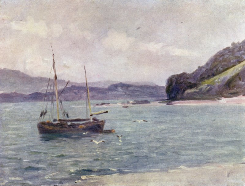 The Beach, Beaumaris (színes litó) alkotó: Robert (after) Fowler
