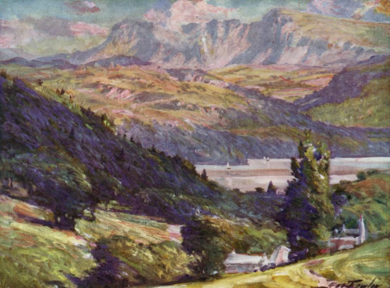 Kilátás Bontdduból, Dolgelly (színes litó) alkotó: Robert (after) Fowler