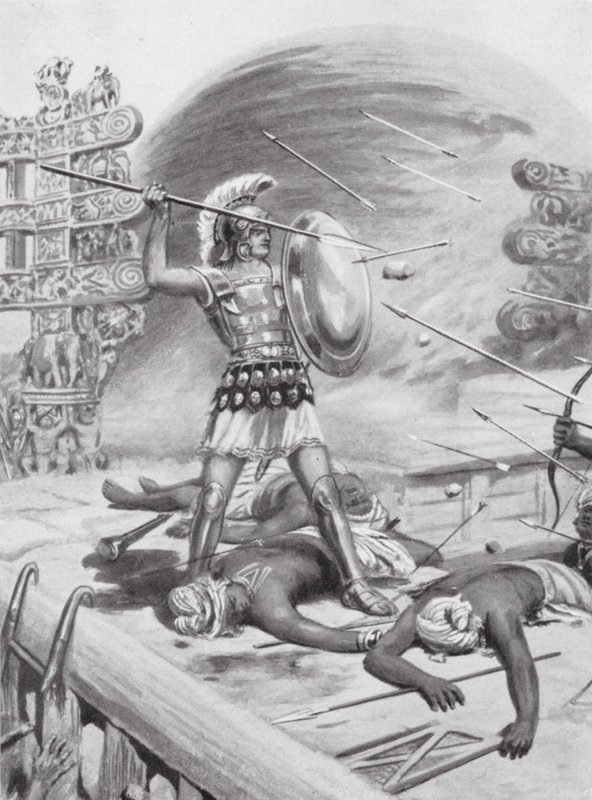 Nagy Sándor hőstette, Kr. e. 326 (litográfia) alkotó: Robert Ambrose Dudley