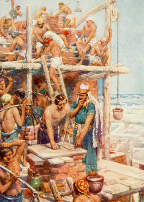 Bábel tornya (színes litó) alkotó: Robert Ambrose Dudley