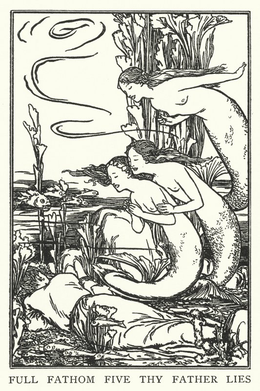 Öt mélyen hazudik apád (litho) alkotó: Robert Anning Bell