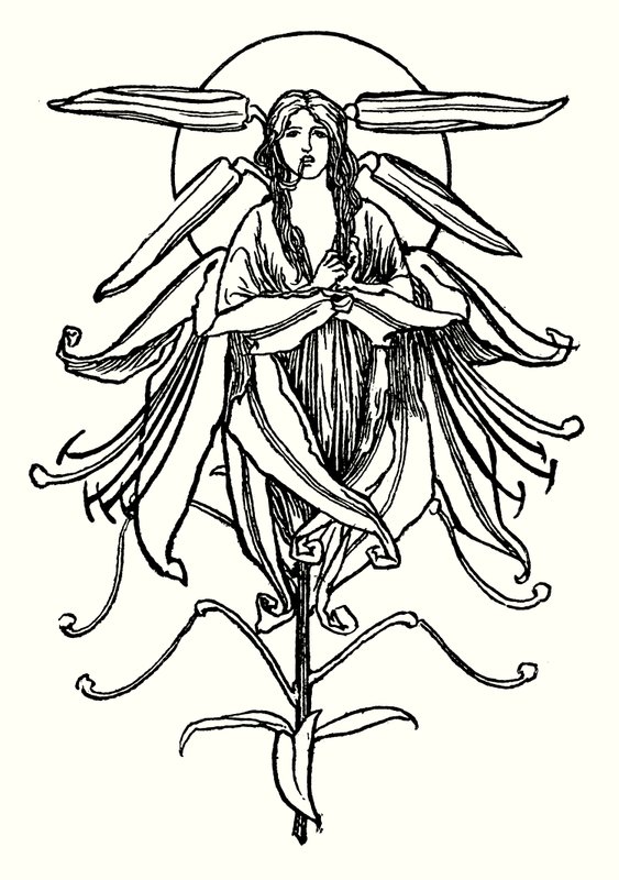Illusztráció John Keats verseihez (litho) alkotó: Robert Anning Bell