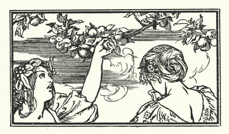 Illusztráció John Keats verseihez (litho) alkotó: Robert Anning Bell