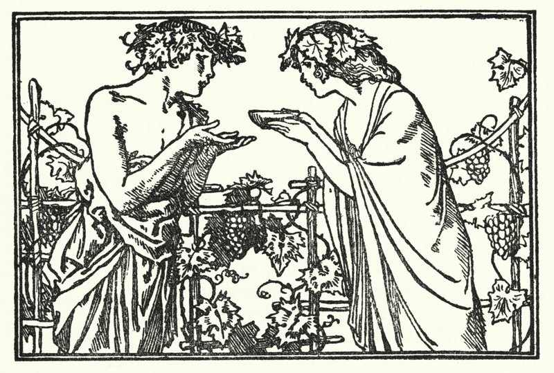 Illusztráció John Keats verseihez: Endymion (litho) alkotó: Robert Anning Bell