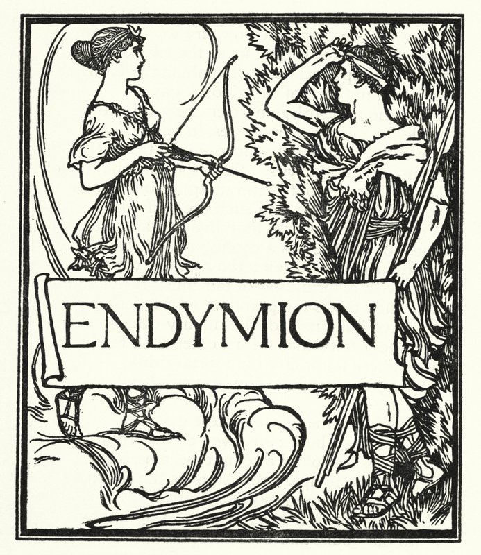 Illusztráció John Keats verseihez: Endymion (litho) alkotó: Robert Anning Bell