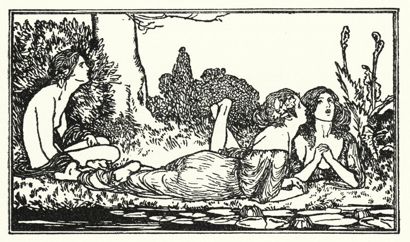 Illusztráció John Keats verseihez: Endymion (litho) alkotó: Robert Anning Bell