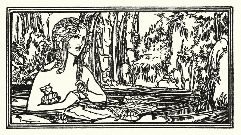 Illusztráció John Keats verseihez: Endymion (litho) alkotó: Robert Anning Bell