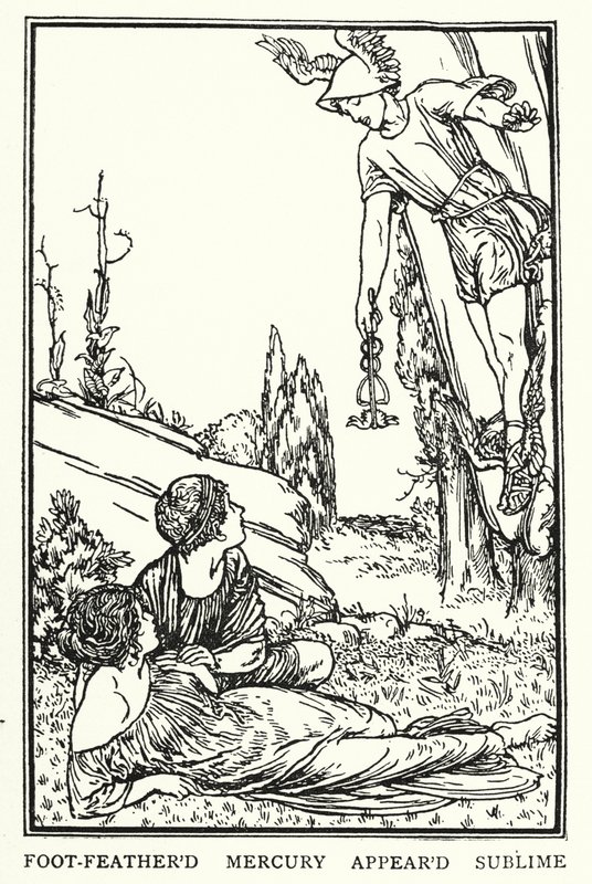 Illusztráció John Keats verseihez: Endymion (litho) alkotó: Robert Anning Bell