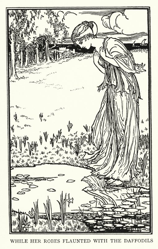 Illusztráció John Keats verseihez: Lamia (litho) alkotó: Robert Anning Bell