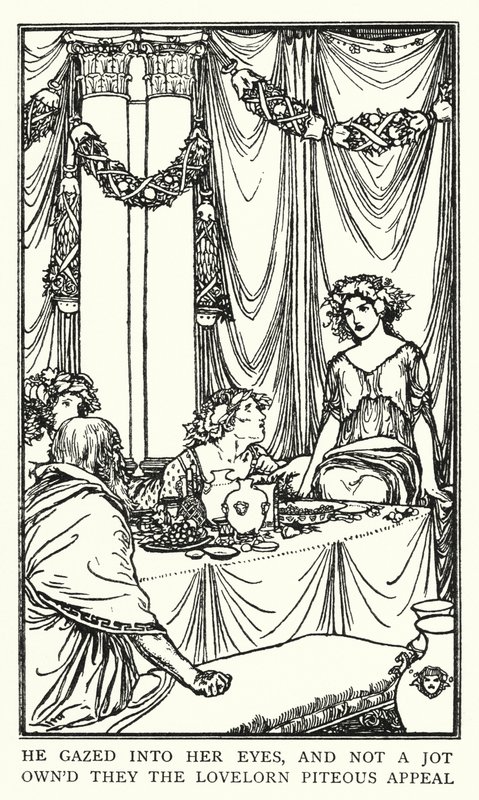 Illusztráció John Keats verseihez: Lamia (litho) alkotó: Robert Anning Bell