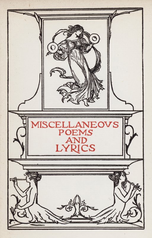 Illusztráció John Keats verseihez: Vegyes versek és szövegek (litho) alkotó: Robert Anning Bell
