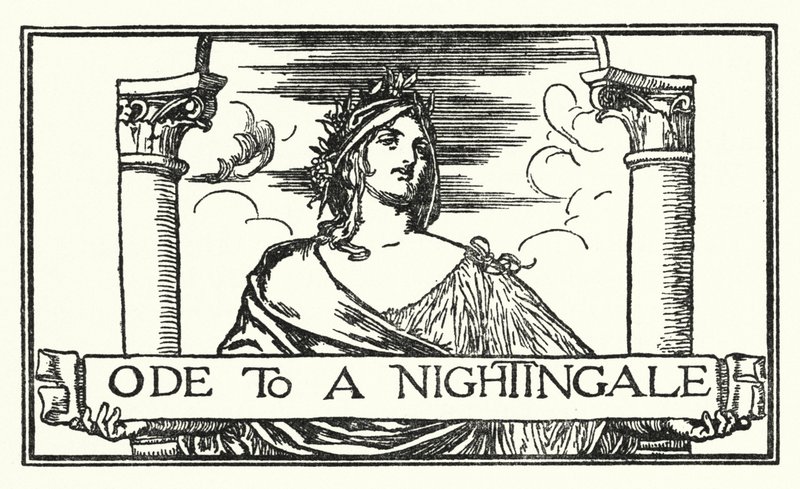 Illusztráció John Keats verseihez: Óda egy csalogányhoz (litho) alkotó: Robert Anning Bell