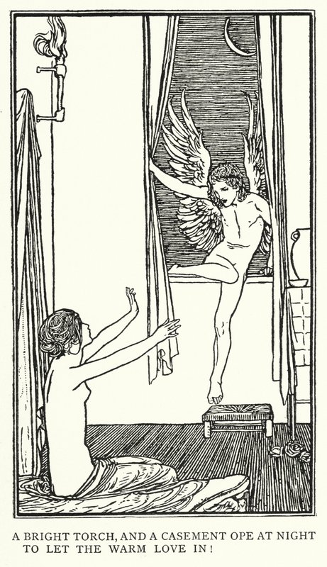 Illusztráció John Keats verseihez: Óda a pszichéhez (litho) alkotó: Robert Anning Bell