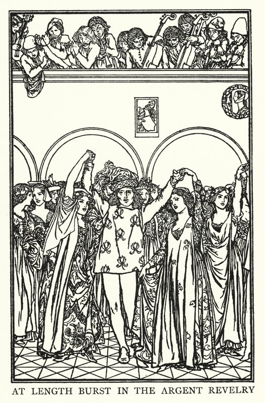 Illusztráció John Keats verseihez: Szent Ágnes estéje (litho) alkotó: Robert Anning Bell