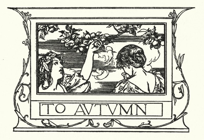 Illusztráció John Keats verseihez: Őszig (litho) alkotó: Robert Anning Bell