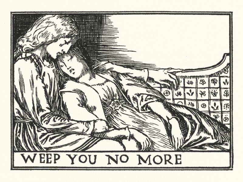 Ne sírj többet (litho) alkotó: Robert Anning Bell