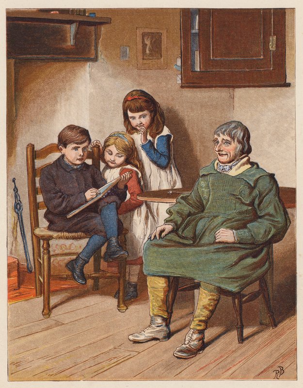 Bertie szorgalmasan rajzolgatott (színes litográfia) alkotó: Robert Barnes