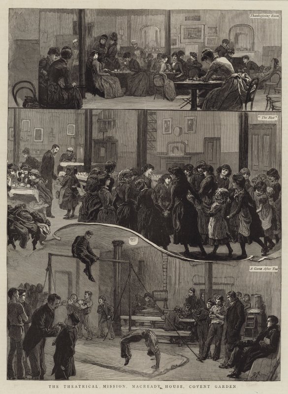 Színházi Misszió, Macready House, Covent Garden alkotó: Robert Barnes