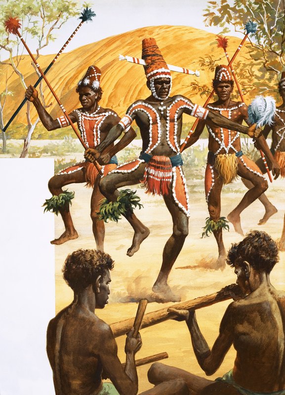 Aborigine tánc alkotó: Robert Brook