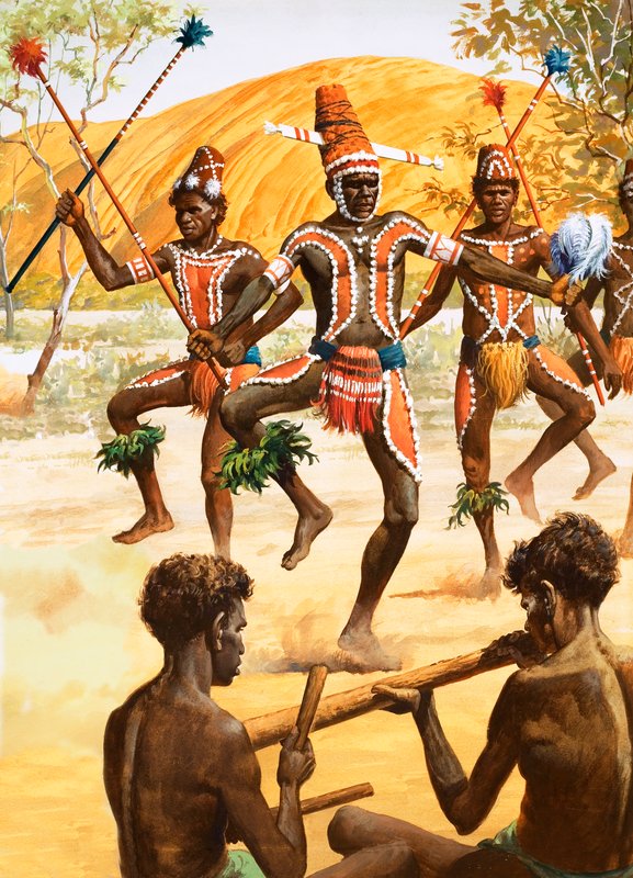 Aborigine tánc alkotó: Robert Brook