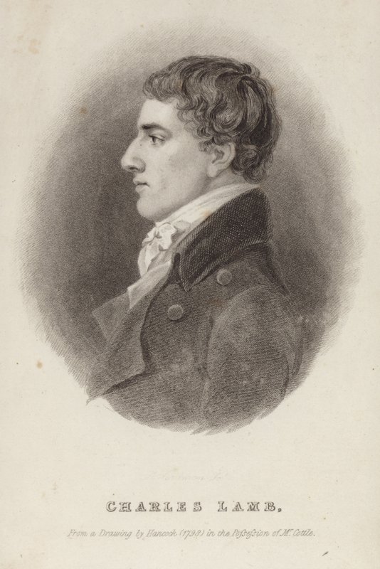 Charles Lamb portréja alkotó: Robert Hancock