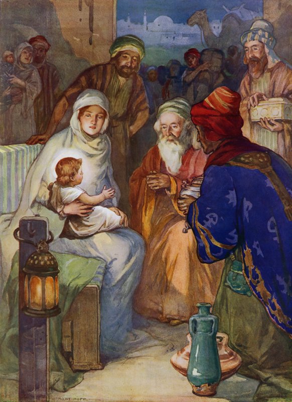 Kelet bölcsei (színes litó) alkotó: Robert Hope