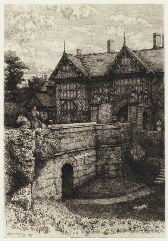 Speke Hall (rézkarc) alkotó: Robert Kent (after) Thomas