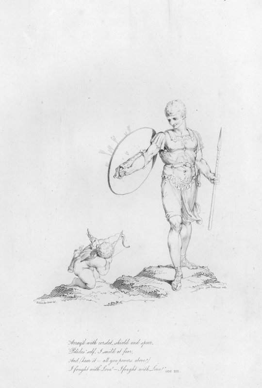 Anakreon, Óda XIII (metszet) alkotó: Robert Kerr (after) Porter